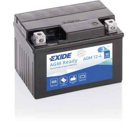 Exide 12 V 3 Ah AGM12-4 113 x 70 x 85 (-/+) | HL Autoosad