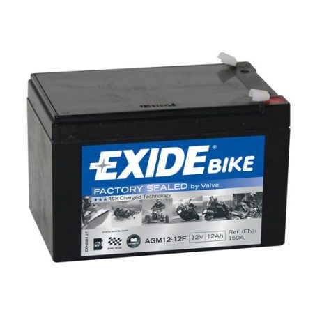 Exide 12 V 12 Ah AGM12-12F 150 x 100 x 100 (+/-) | HL Autoosad