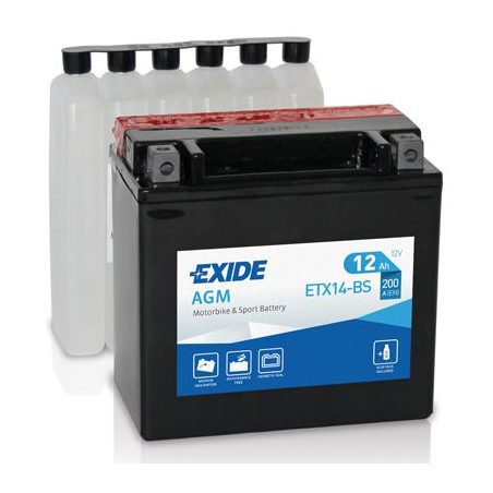 Exide 12 V 12 Ah YTX14-BS AGM 150 x 87 x 145 (+/-) | HL Autoosad