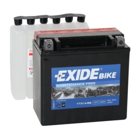 Exide 12 V 12 Ah YTX14-BS AGM 150 x 87 x 145 (+/-) | HL Autoosad