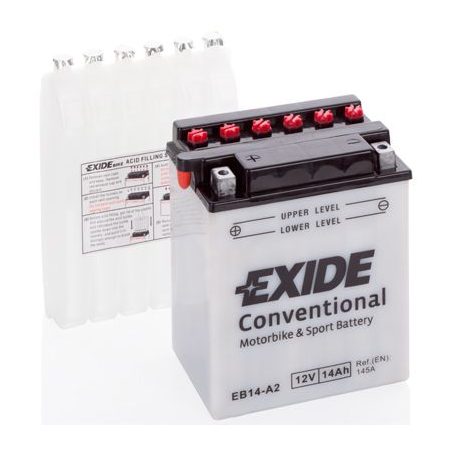 Exide 12 V 14 Ah YB14-A2 134 x 89 x 166 (+/-) | HL Autoosad