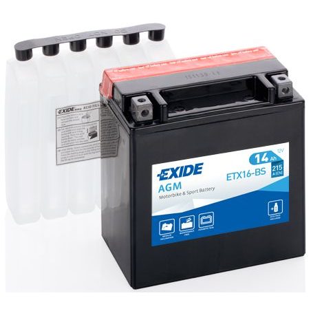 Exide 12 V 14 Ah YTX16-BS AGM 150 x 87 x 161 (+/-) | HL Autoosad