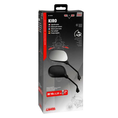 Lampa mootorratta peeglite komplekt Kiro, M10 | HL Autoosad