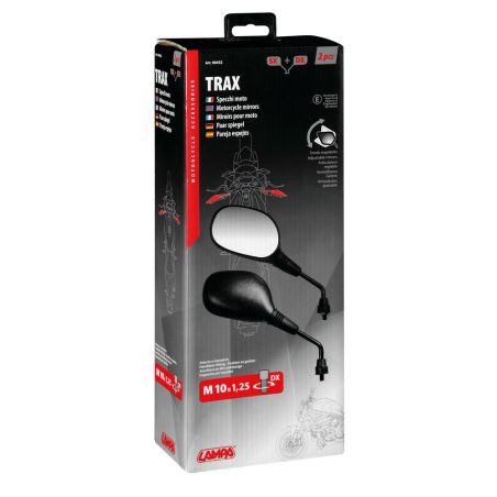 Lampa mootorratta peeglite komplekt Trax, M10 | HL Autoosad