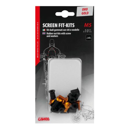 Lampa kinnituskomplekt (kruvi, seib, mutter), kuldne | HL Autoosad