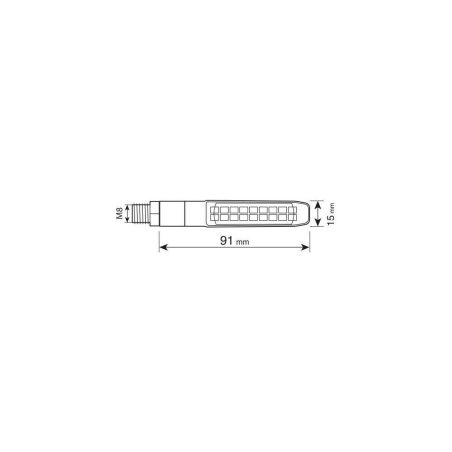 Lampa LED suuna-, seisu- ja pidurituled, 2 tk, 12 V | HL Autoosad