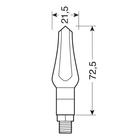 Lampa LED suunatuled, 2 tk, 72,5 x 21,5 mm, 12 V | HL Autoosad