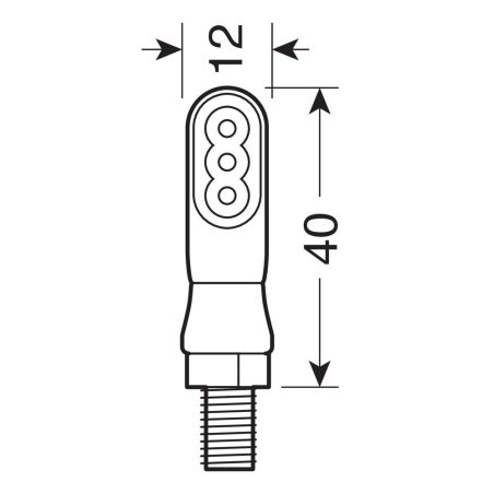 Lampa suunatuled Nano LED, 2 tk, 12 V, oranž | HL Autoosad
