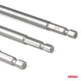 AMiO padruniadapterite komplekt HEX 1/4" – 1/4", 3/8" | HL Autoosad