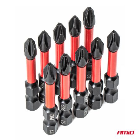 AMiO torsioonotsikud PH2 1/4″ 50 mm, 10 tk | HL Autoosad