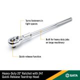 SATA narre 3/4" 510 mm, kiirvabastusega (ST16901) | HL Autoosad