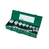 SATA padrunite komplekt 3/4" 30–60 mm, 12-kant, 15 osa | HL Autoosad