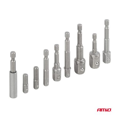 AMiO padruniadapterite komplekt 1/4", 3/8", 1/2", 9 | HL Autoosad