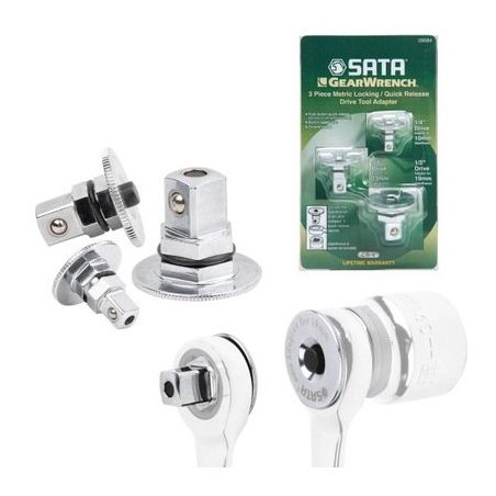 SATA adapterid lehtsilmusvõtmetele 1/4", 3/8", 1/2", 3 | HL Autoosad