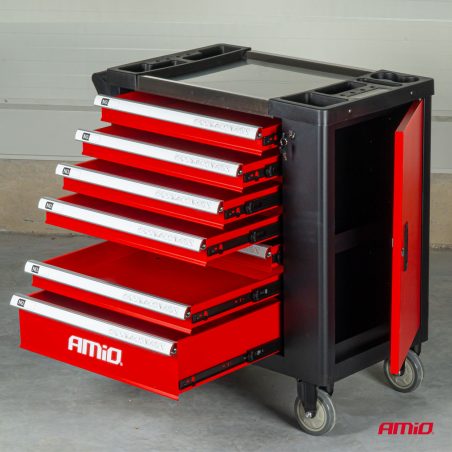 AMiO tööriistakäru 840 x 460 x 870 mm, 6 sahtlit | HL Autoosad