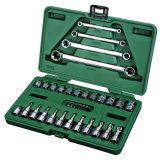 SATA Torx- ja E-Torx-komplekt 1/4" ja 3/8", 35 osa | HL Autoosad
