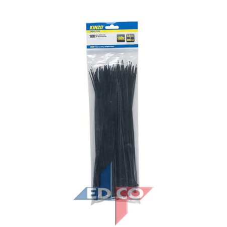 Kinzo kaablisidemed 3,6 x 300 mm, must, 100 tk (721125) | HL Autoosad