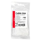 AMiO kaablisidemed 2,5 x 100 mm, valge, 100 tk (04305) | HL Autoosad