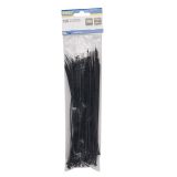 Kinzo kaablisidemed 2,5 x 200 mm, must, 100 tk (721064) | HL Autoosad