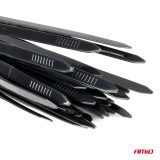 AMiO kaablisidemed 3,6 x 150 mm, must, 100 tk (02153) | HL Autoosad