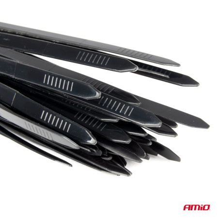 AMiO kaablisidemed 4,8 x 200 mm, must, 100 tk (02155) | HL Autoosad