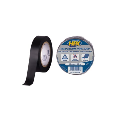 PVC isoleerteip must 15 mm x 10 m | HL Autoosad