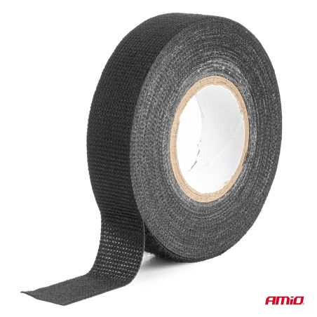AMiO must tekstiilist elektriteip 19 mm x 15 m x 0,4 mm | HL Autoosad