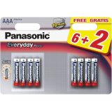 AAA(6 + 2)Everyday Panasonic patarei | HL Autoosad