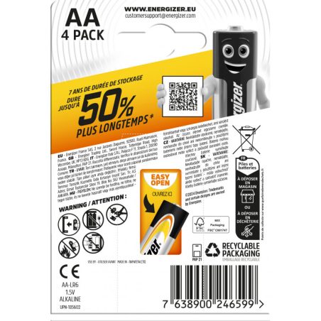 Patarei Energizer Power AA, 4 tk | HL Autoosad