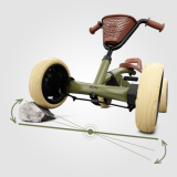 Berg laste pedaalidega kart Buzzy Retro Green | HL Autoosad