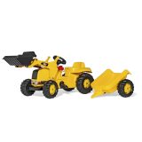 Rolly Toys pedaalidega traktor Cat kopa ja järelkäruga | HL Autoosad