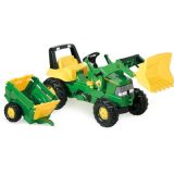 Rolly Toys Junior John Deere traktor kopa ja käruga | HL Autoosad
