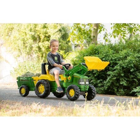 Rolly Toys Junior John Deere traktor kopa ja käruga | HL Autoosad