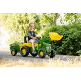 Rolly Toys Junior John Deere traktor kopa ja käruga | HL Autoosad