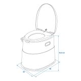 ProPlus WC pott mobiilne kokkupandav soft close | HL Autoosad