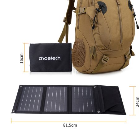 Choetech päikesepaneel 2xUSB 22 W | HL Autoosad