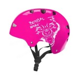 Kiiver BW Skull Fuchsia lilla M–XL (53–59) | HL Autoosad