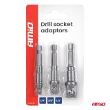 AMiO padruniadapterite komplekt 1/4" | HL Autoosad