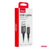 AMiO laadimiskaabel USB-A - Lightning iphone 2 A 100 | HL Autoosad
