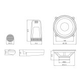 Blow autokõlarite komplekt filtritega 130 mm 100 W | HL Autoosad