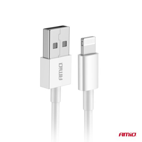 AMiO USB-A laadimiskaabel – Lightning iPhone 2 A 100 | HL Autoosad