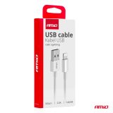 AMiO USB-A laadimiskaabel – Lightning iPhone 2 A 100 | HL Autoosad