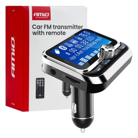 AMiO FM-transmitter ekraaniga, Bluetooth, 2 x USB-A | HL Autoosad