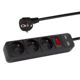 Blow pikendusjuhe 3-pesaga + 2xUSB maandusega + lüliti | HL Autoosad