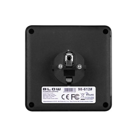 Blow jaotur 2 x 230 V pesa, 2 USB ja USB-C, must | HL Autoosad