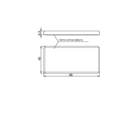 Helkur punane kandiline teibiga 96 x 46 mm | HL Autoosad
