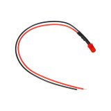 LED-diood 5 mm punane 12 V 20 cm kaabliga | HL Autoosad