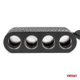 AMiO sigaretisüütaja hargmik 4-auguga 2x USB-A, 1x | HL Autoosad