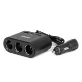 AMiO sigaretisüütaja hargmik 3-auguga 2x USB-A, 1x | HL Autoosad