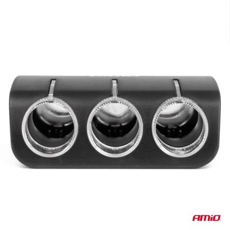 AMiO sigaretisüütaja hargmik 3-auguga 12/24 V 120 W 90° | HL Autoosad